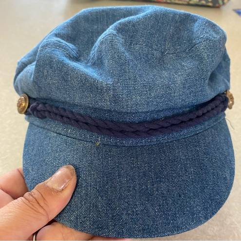 Pacific&Co The Hatter . Chambray Captain Old Money Minimalist Nautical Boating Cap