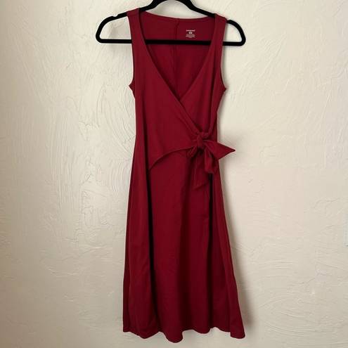 Patagonia  sleeveless maroon wrap dress size XS