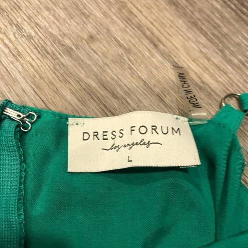  off shoulder green midi length Dress forum Los Angeles dress