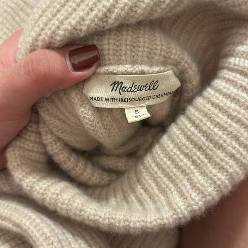 Madewell  Resourced Cashmere & Wool Turtleneck Oatmeal Sweater