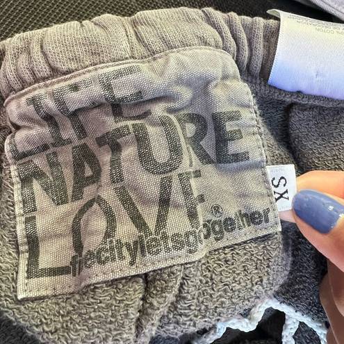Free City  Logo Cotton Sweatpants Terry Grey Size Xsmall