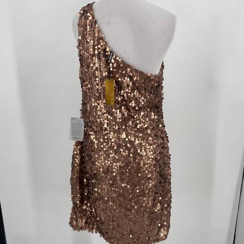 Alexis  Admor Gold Brown Sequin Cocktail Dress New with tags Size Medium