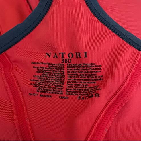 Natori  Wire-Free Firm Control Sports Bra in Tiger Lily Size 38D