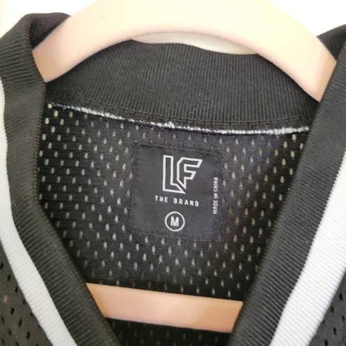 LF  The Brand Black Mesh Jersey Crop Top Size Medium