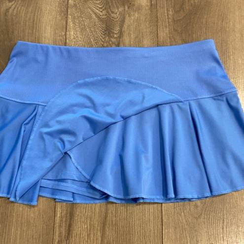 Lucky in Love  12” Blue Pleated Tennis Skirt Size Large