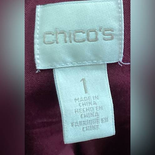 Chico's Chico’s- Burgundy woman’s button down size 1