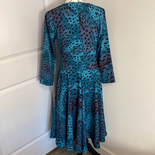 Natori  Cheetah Print Crepe Dress Size 4