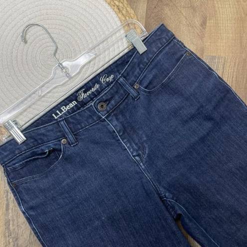 L.L.Bean  Favorite Fit Straight Cropped Jeans Womens Size 10