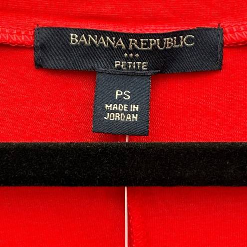 Banana Republic Red  Cowl Neck Cap Sleeve Top