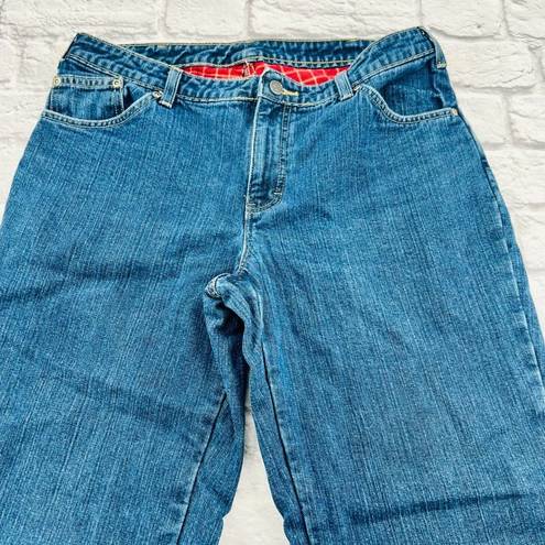 Dickies  Relaxed Fit Flannel Lined Jeans Women's Size 12 Regular Blue High Rise