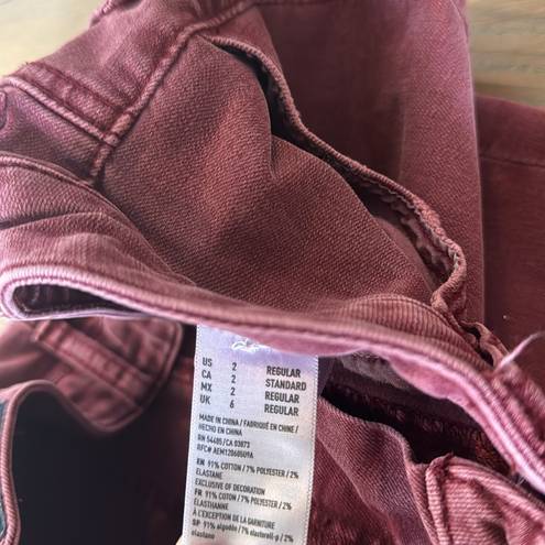 American Eagle AE red jeans size 2