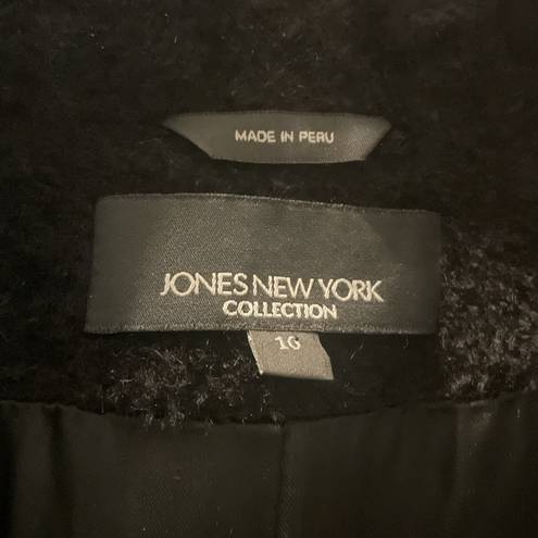 Jones New York Wool-Alpaca-Blend Maxi Walker Coat size 10 