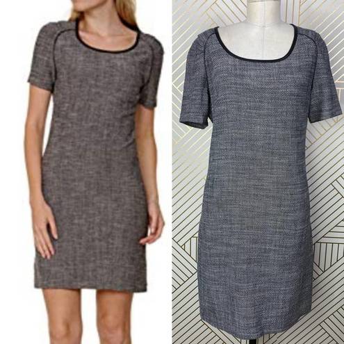 Maison Scotch  Rendez Vous Tweed Shift Dress Grey