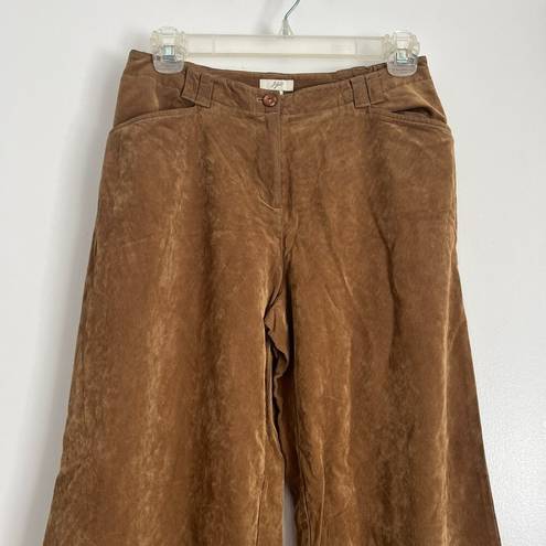 J.Jill  Cognac Soft Corduroy Wide Leg Pants Size 4