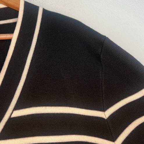 Tuckernuck  Lauren Cardigan in Black and White Stripe small