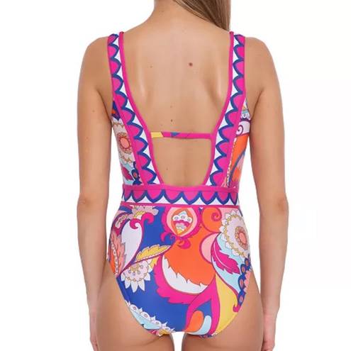 Trina Turk New!  Sevilla Plunge One-Piece Swimsuit