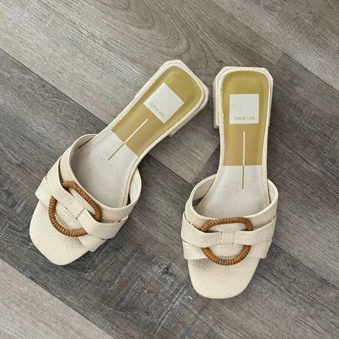 Dolce Vita Size 6.5 Slide On Sandals Small Heel