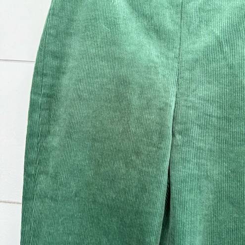 Tuckernuck  Women’s Extra Small Green Corduroy Velvet Flare Pants Ashford
