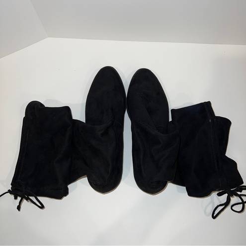 Unisa Over The Knee Black Suede Boots