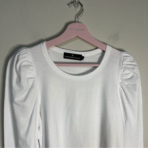 Tuckernuck  Pomander Place Vesty Long Sleeve Crewneck Top White Size Meddium