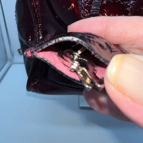 Loewe  Amazona 28 Burgundy Patent Leather Handbag (minor callouts in pics)