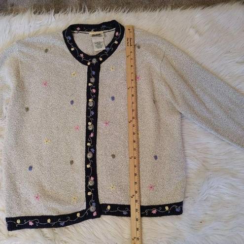 Northern Reflections Northern Reflection Vintage Size XL Multi Colored Confetti Cotton Sweater Knit