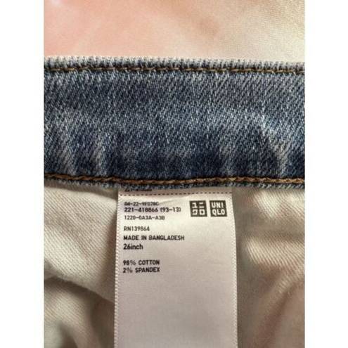 Uniqlo  Straight Leg Ripped Jeans Size 26