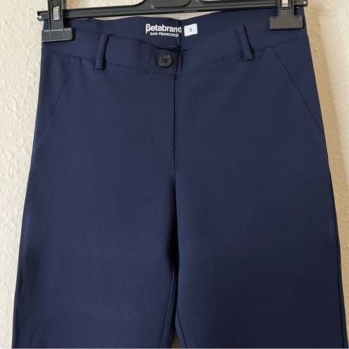 Betabrand  Navy Blue Classic Skinny Leg Yoga Dress Pants Women's Size Small