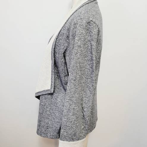 Gibson  charcoal french terry flyaway cardigan size large