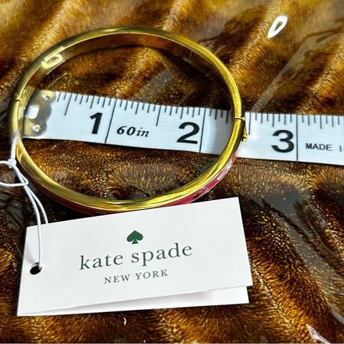 Kate Spade NWT  Pink and Gold Spade Cuff Bracelet