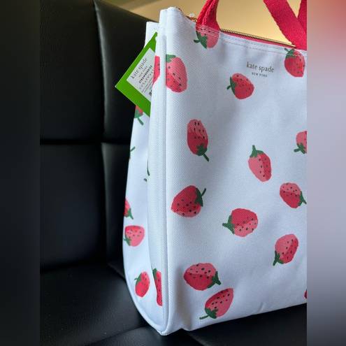 Kate Spade  strawberry lunch tote bag