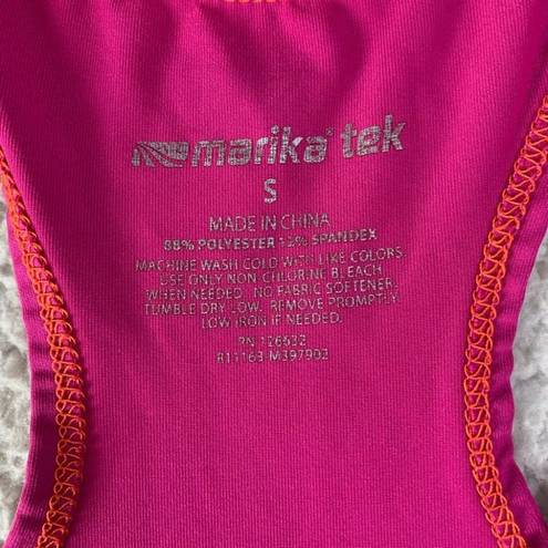 Marika tek  Athletic Yoga Workout Running Tank Top Pink Small