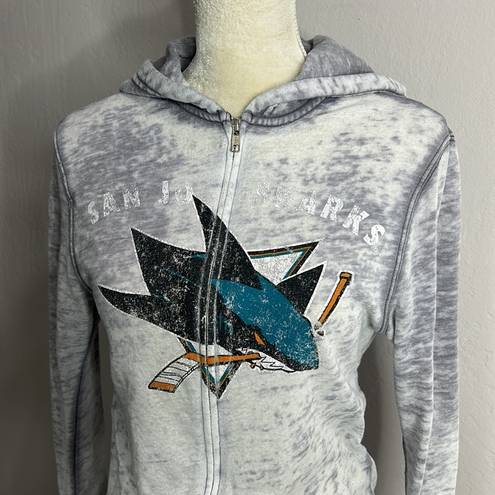 The Original Retro Brand  • San jose sharks hockey team burnout full zip jacket