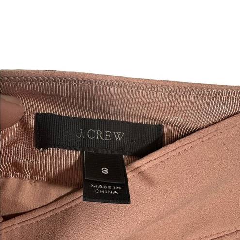 J.Crew  Pleated Tan Knee Length Skirt