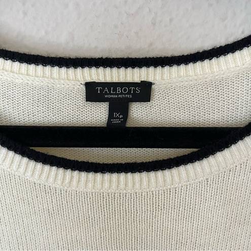 Talbots  Wool Blend Geometric Print Crew Neck Sweater Size 1XP