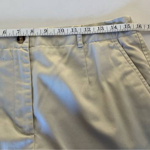 Talbots  Chatham Fly Front Ankle Pants - Solid - Curvy Fit Beige XL Size 12