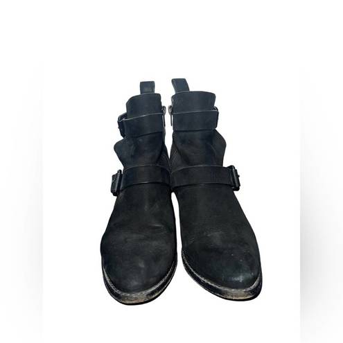 All Saints Flynn Leather Suede Ankle Boots