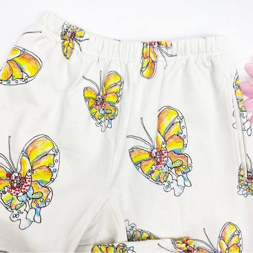 Supreme  Authentic Rare Gonz Butterfly Print Sweatpants Joggers Cotton High Rise