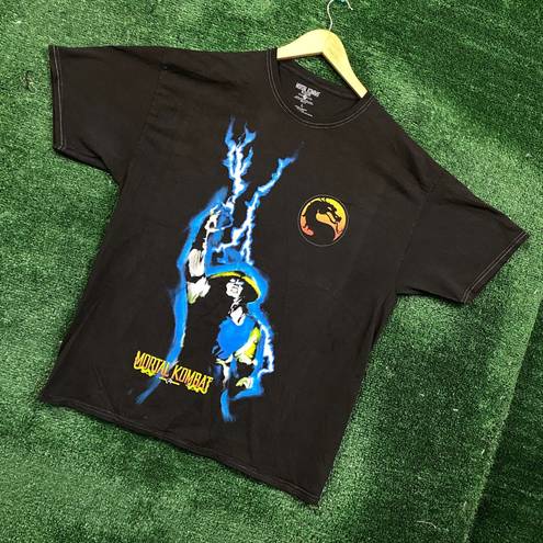 Mortal Kombat Raiden Lighting Strike Poster Tee L