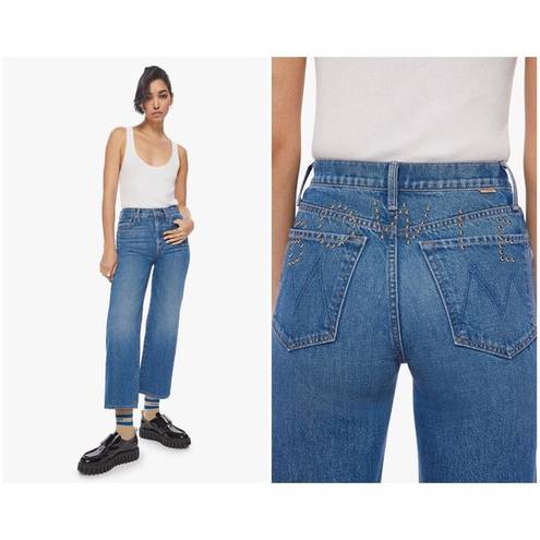 💕MOTHER x BOWIE💕 The Rambler Zip Ankle Jeans ~ Under Pressure 33 NWT