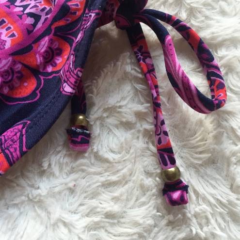 Tommy Bahama Purple Wild Orchid Jacobean Floral Paisley Studded Bikini Bottoms