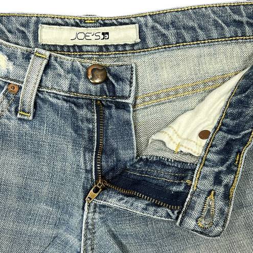 Joe’s Jeans Joe's Jeans Jean Shorts Womens 6/28" Low-Rise Y2K Light Wash Cutoff Style Grunge