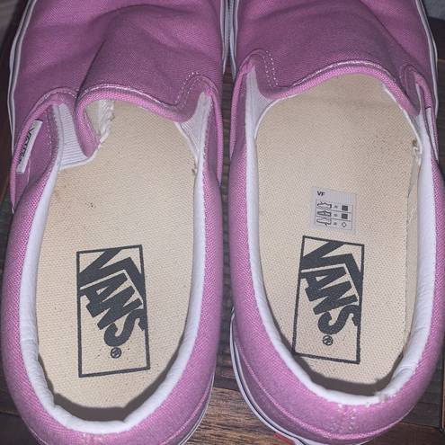 Vans Lilac/pink  slides. Size 7