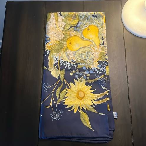 Salvatore Ferragamo  Blue & Yellow floral scarf