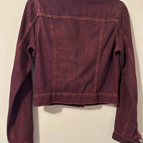 Aeropostale Pretty Little Liars Burgundy Denim Jacket Size M