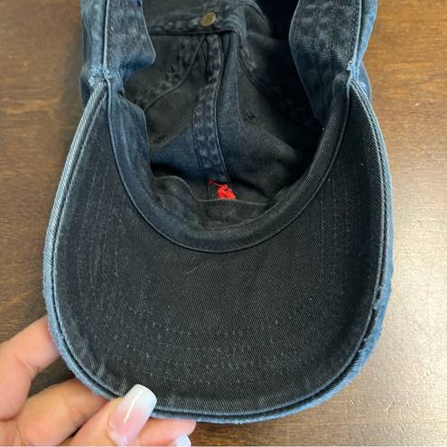 Polo  Ralph Lauren Faded Black Dad Hat Worn In Distressed