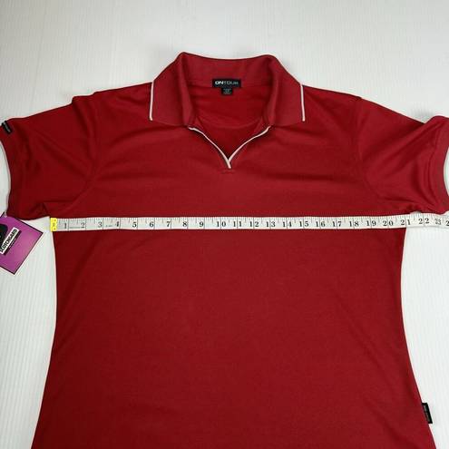 Polo Golf  Red V Neck Size Medium OnTour 300 Series Short Sleeve Women’s