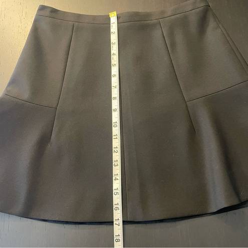 J.Crew  Black Flared Mini Skirt Women’s Size 6