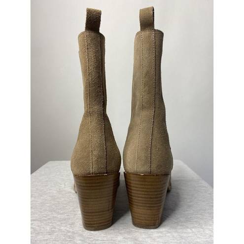 Krass&co Thursday Boot  Soho Heeled Chelsea Boots Women's 8 Sand Tan Suede Classic