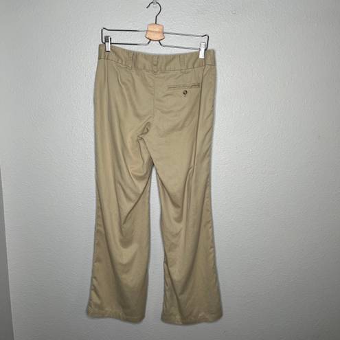 J.Jill  khaki beige mid rise flared tencel dress pants size 8